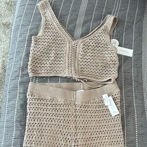 PINK ROSE two piece beach coverup